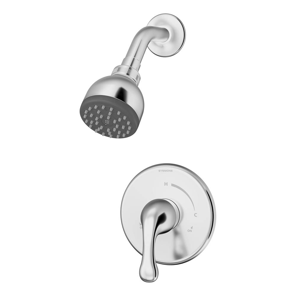 Symmons Unity Single Handle 1-Spray Shower Trim in Polished Chrome - 1.5 GPM (Valve Not Included)