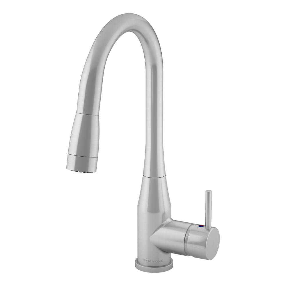 Symmons Sereno Single-Handle Pull-Down Sprayer Kitchen Faucet in Stainless Steel (1.5 GPM)