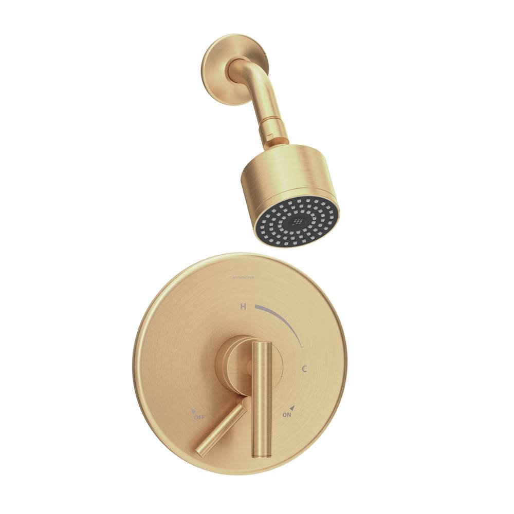 Symmons Dia Single Handle 1-Spray Shower Trim with Secondary Volume Control in Brushed Bronze - 1.5 GPM (Valve Not Included)