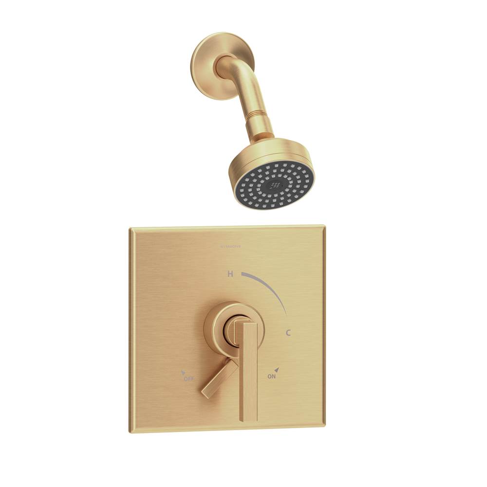 Symmons Duro Single Handle 1-Spray Shower Trim with Secondary Volume Control in Brushed Bronze - 1.5 GPM (Valve Not Included)