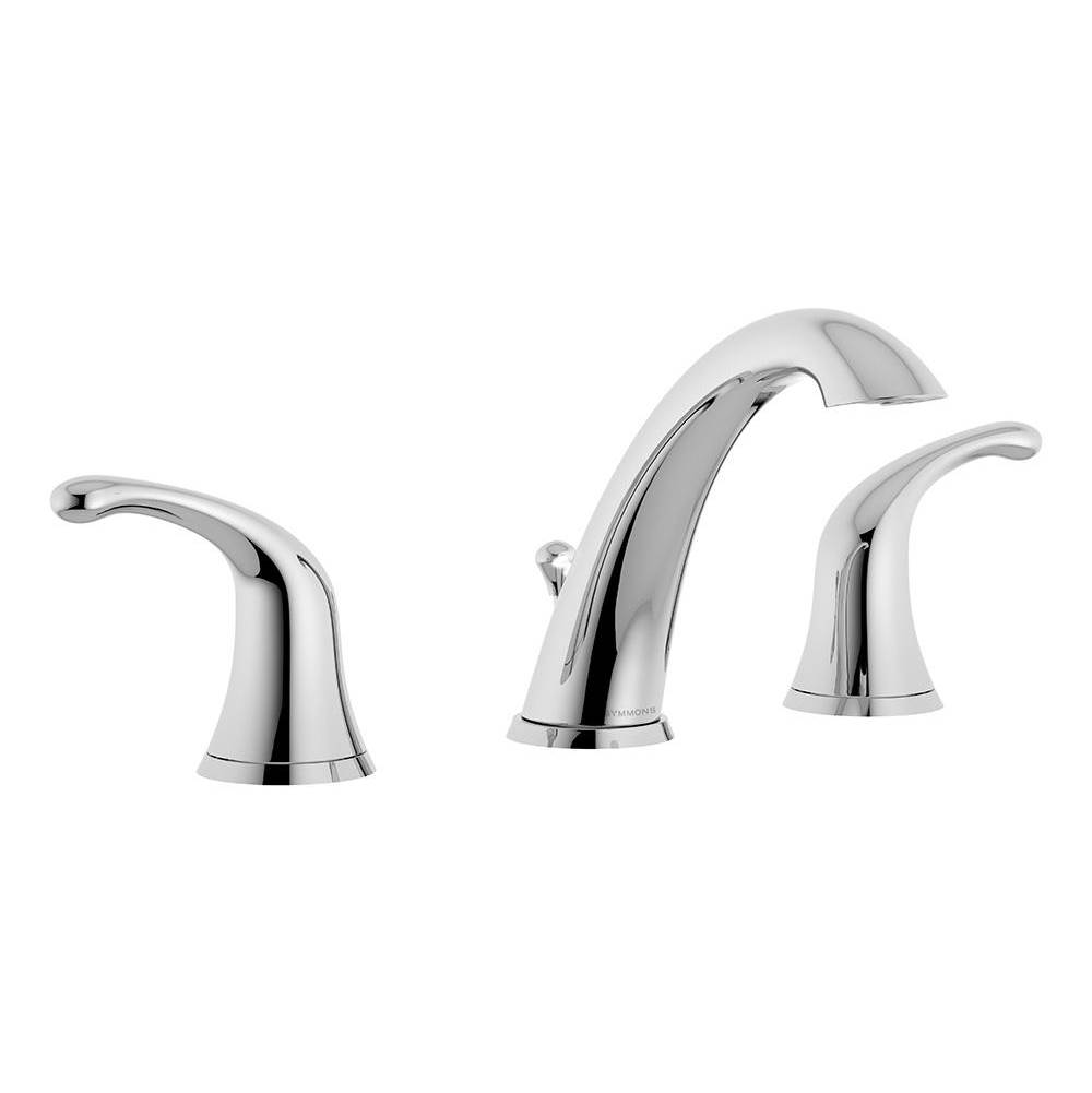 Symmons Unity Widespread 2-Handle Bathroom Faucet with Drain Assembly in Polished Chrome (1.5 GPM)