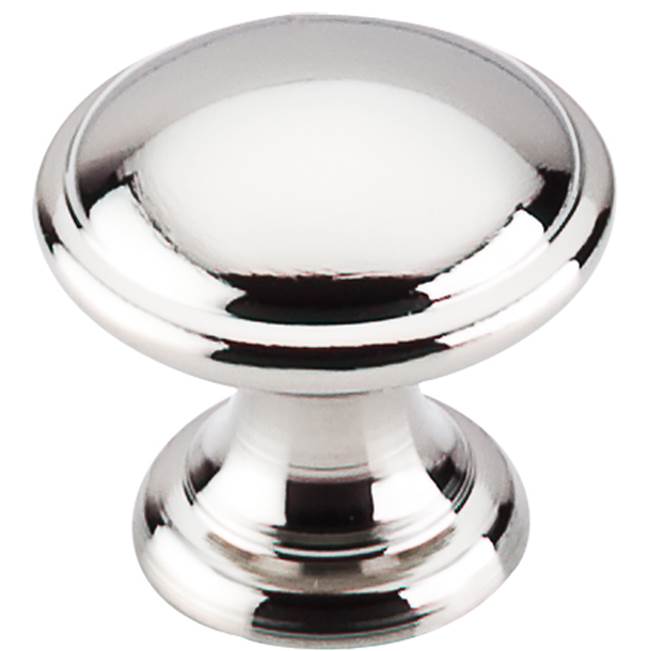 Top Knobs Rounded Knob 1 1/4 Inch Polished Nickel