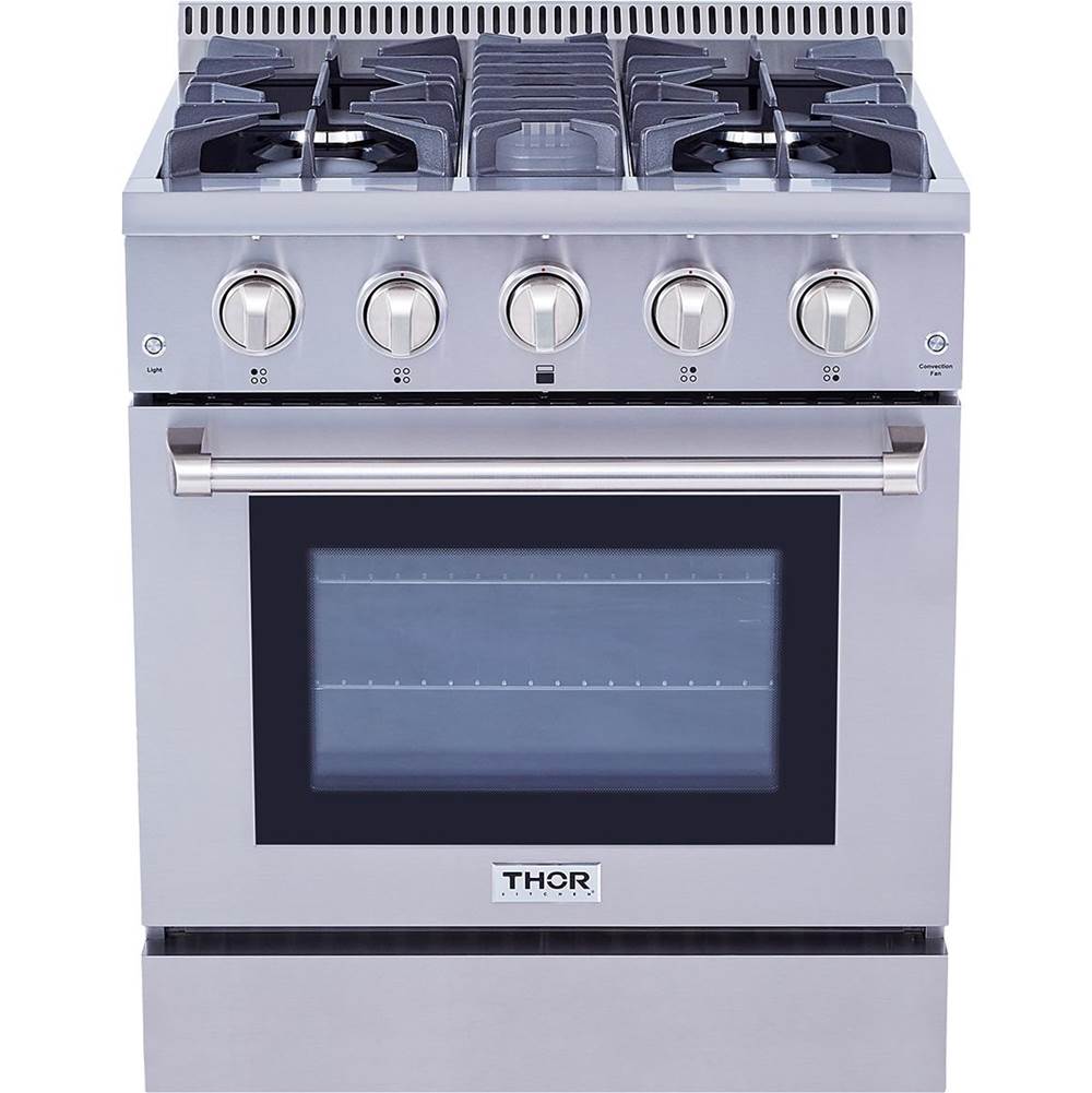 Thor Professional 30 Inch Dual Fuel Range in Stainless Steel