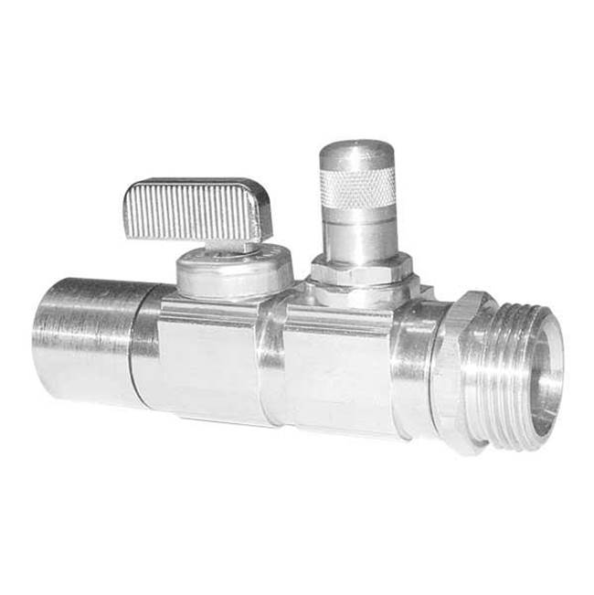 Uponor Ball And Balancing Valve, R20 Thread X 3/4'' Copper Adapter
