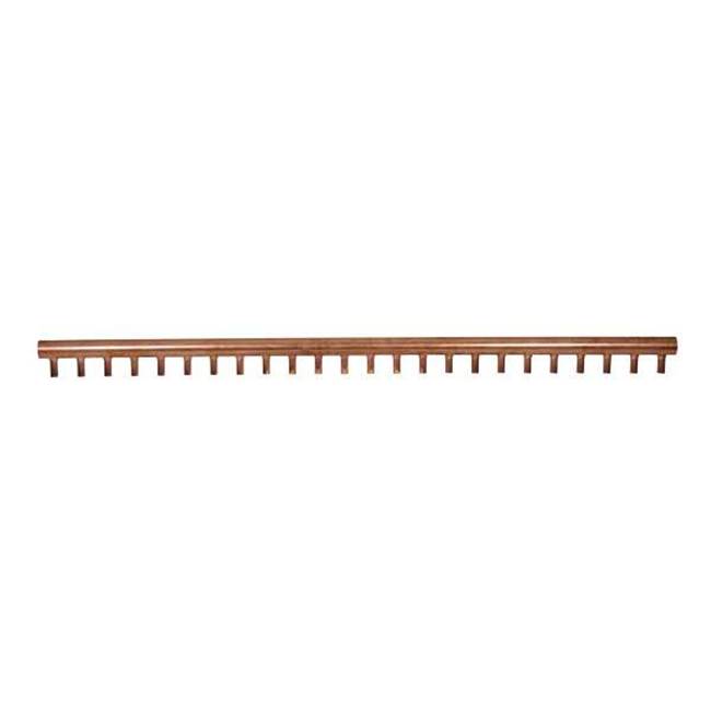 Uponor 2'' X 6' Copper Valveless Manifold With 24 Outlets, 3/4'' Sweat