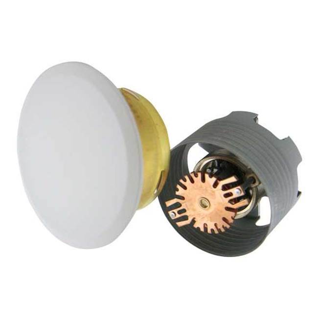 Uponor Lf Rc-Res (205F) Flat Concealed Sprinkler With White Cover Plate