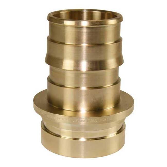 Uponor Propex Lf Groove Fitting Adapter, 2 1/2'' Pex Lf Brass X 3'' Ips Groove