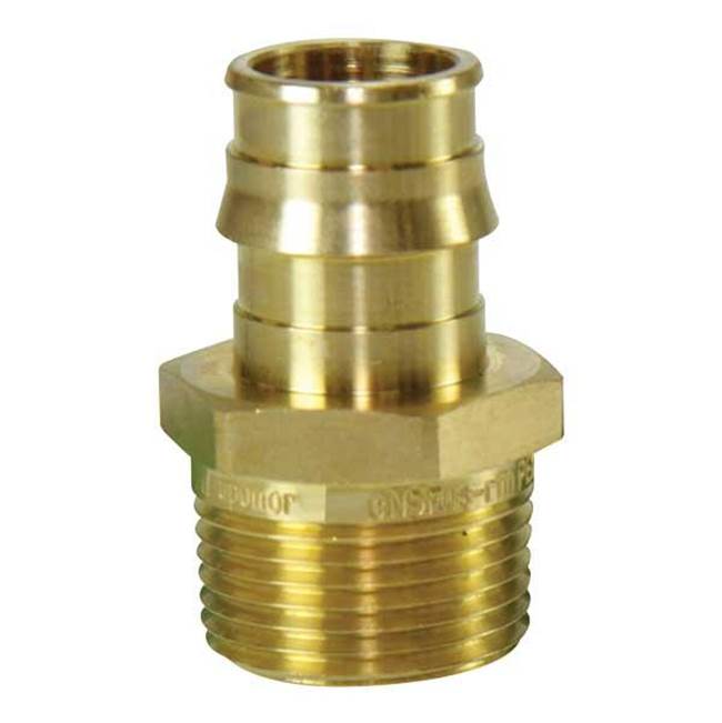 Uponor Propex Brass Male Threaded Adapter, 5/8'' Pex X 3/4'' Npt