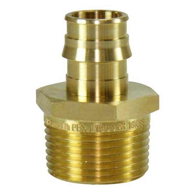 Uponor Propex Brass Male Threaded Adapter, 3/4'' Pex X 1'' Npt