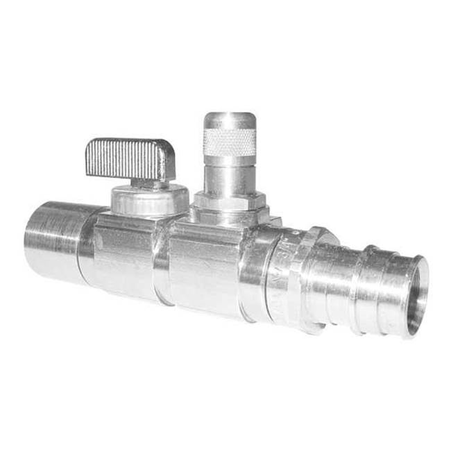 Uponor Propex Ball And Balancing Valve, 5/8'' Pex X 3/4'' Copper Adapter