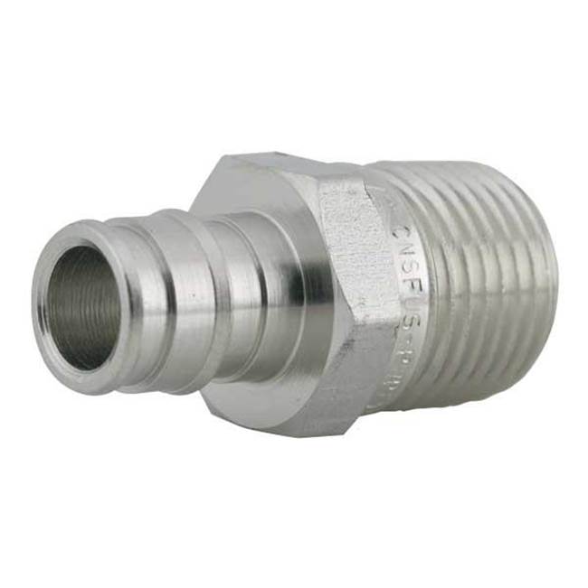 Uponor Propex Stainless-Steel Male Threaded Adapter, 1'' Pex X 1'' Npt