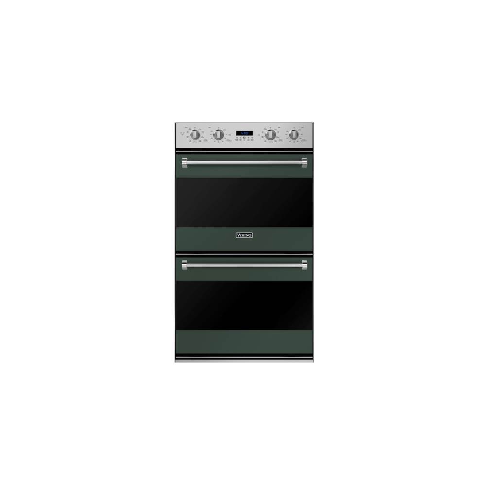 Viking 30''W. Double Electric Thermal-Convection Oven-Blackforest Green