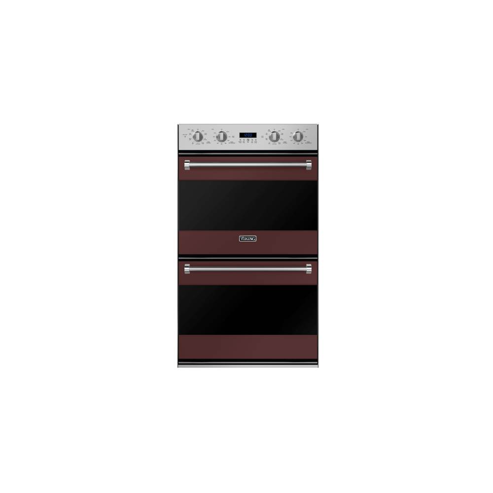 Viking 30''W. Double Electric Thermal-Convection Oven-Kalamata Red