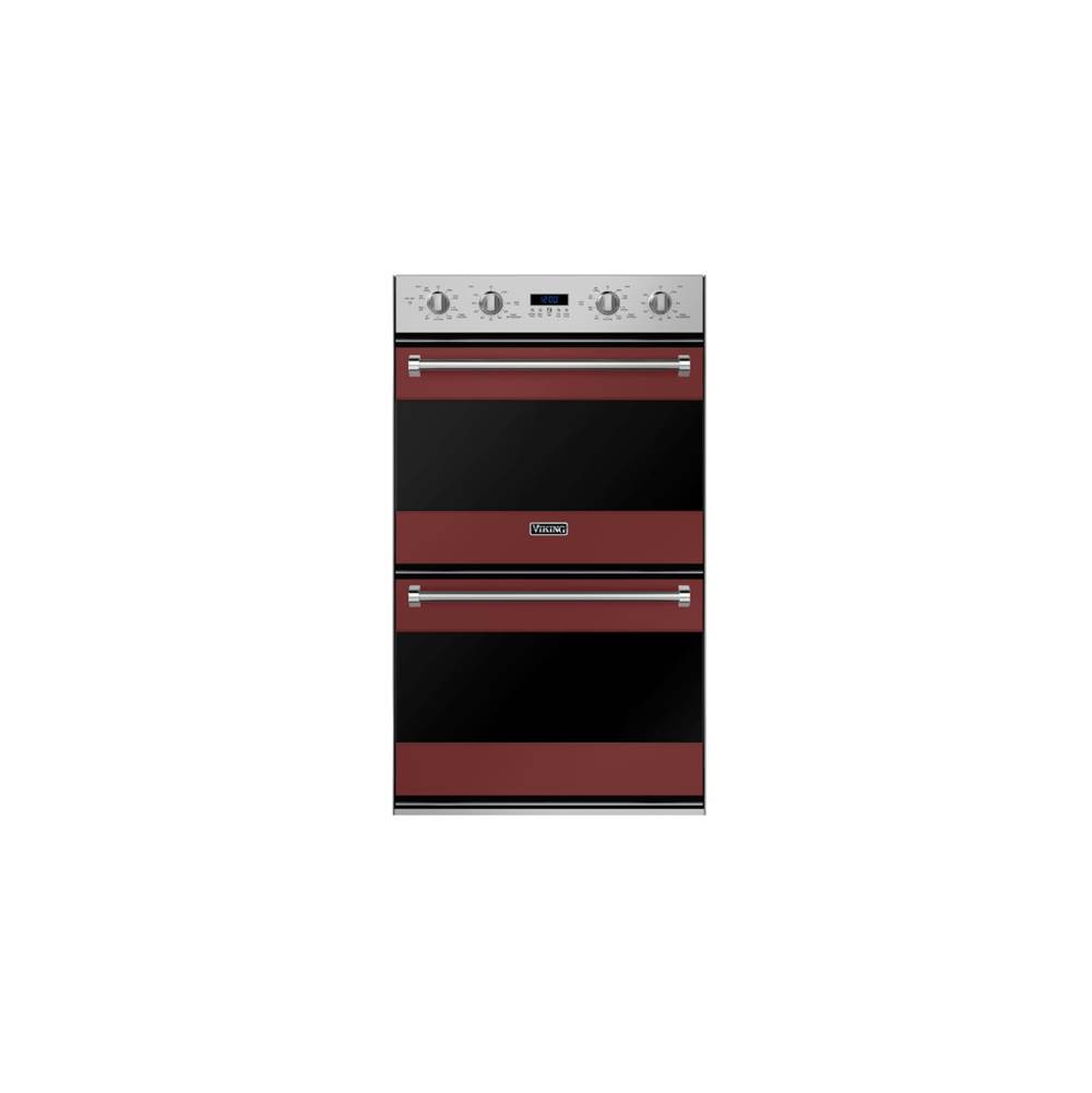 Viking 30''W. Double Electric Thermal-Convection Oven-Reduction Red