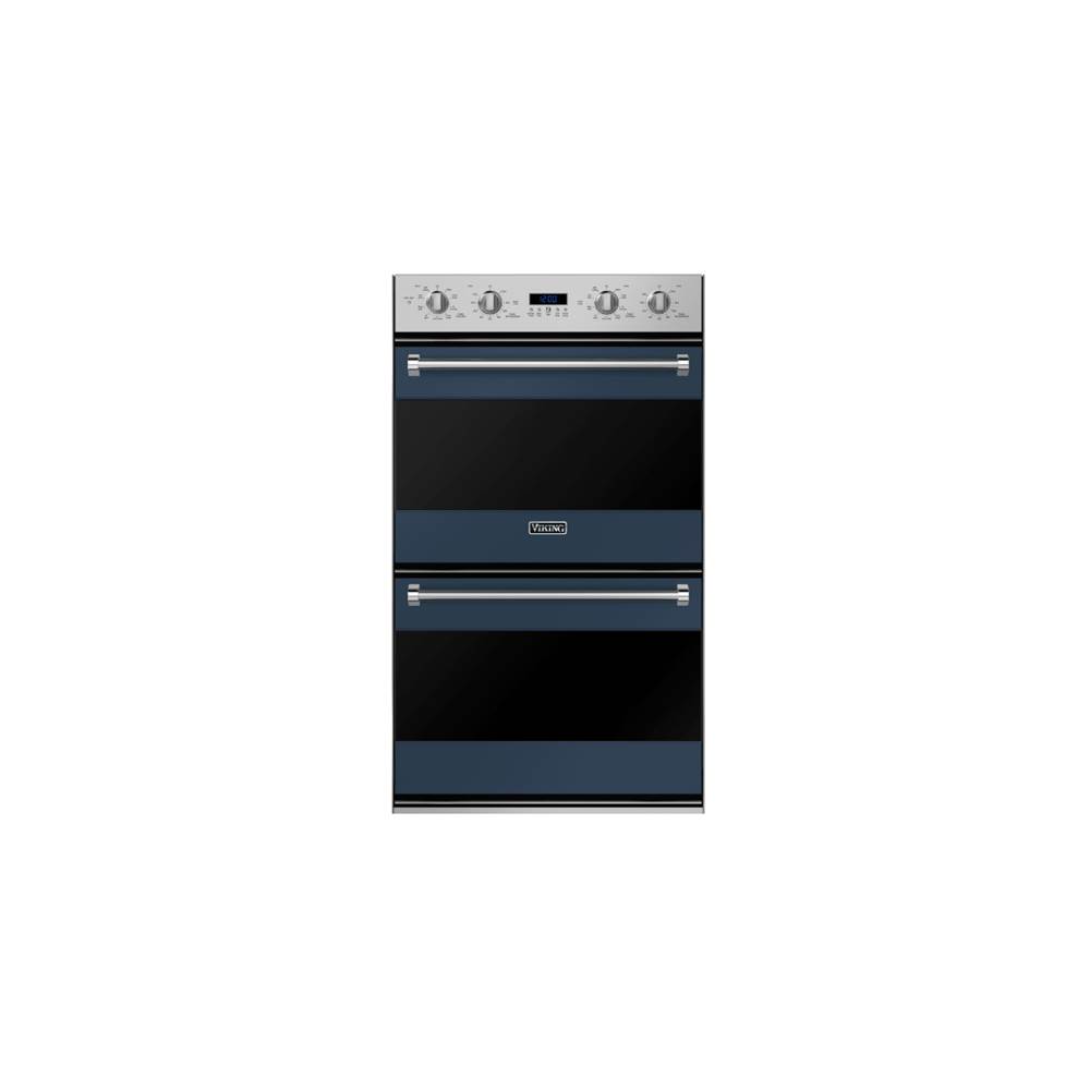 Viking 30''W. Double Electric Thermal-Convection Oven-Slate Blue