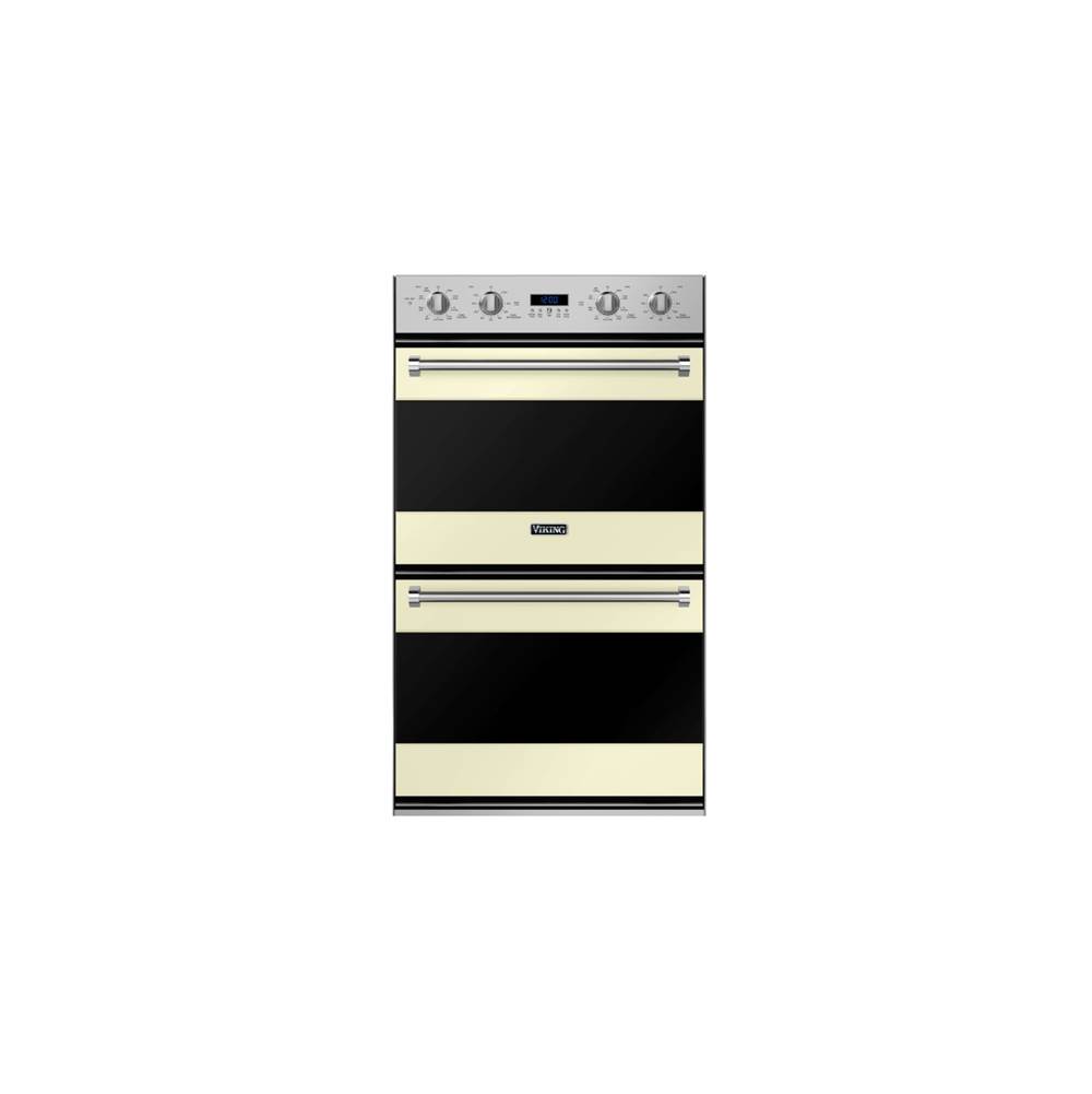 Viking 30''W. Double Electric Thermal-Convection Oven-Vanilla Cream