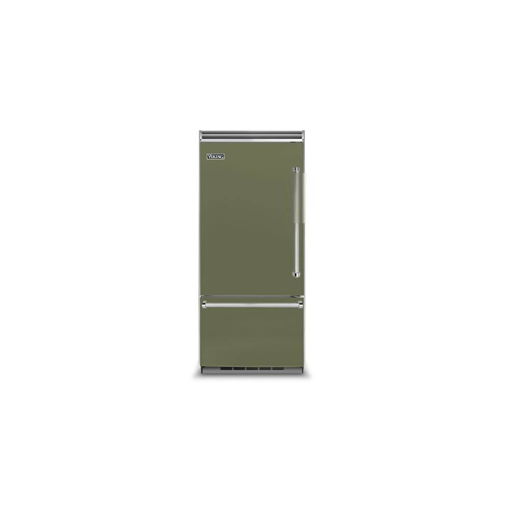 Viking 36''W. Bi Bottom-Mount Refrigerator/Freezer (Lh)-Cypress Green