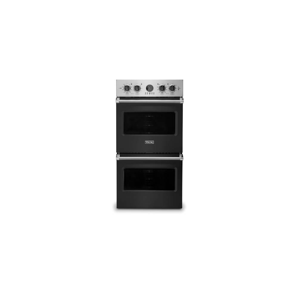 Viking 27''W. Electric Double Thermal Convection Oven-Cast Black