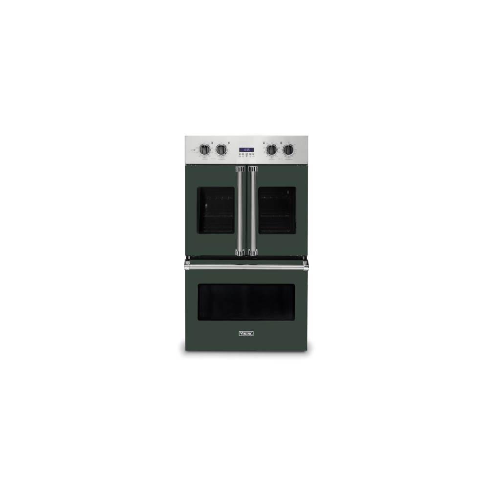 Viking 30''W. French-Door Double Built-In Electric Thermal Convection Oven-Blackforest Green