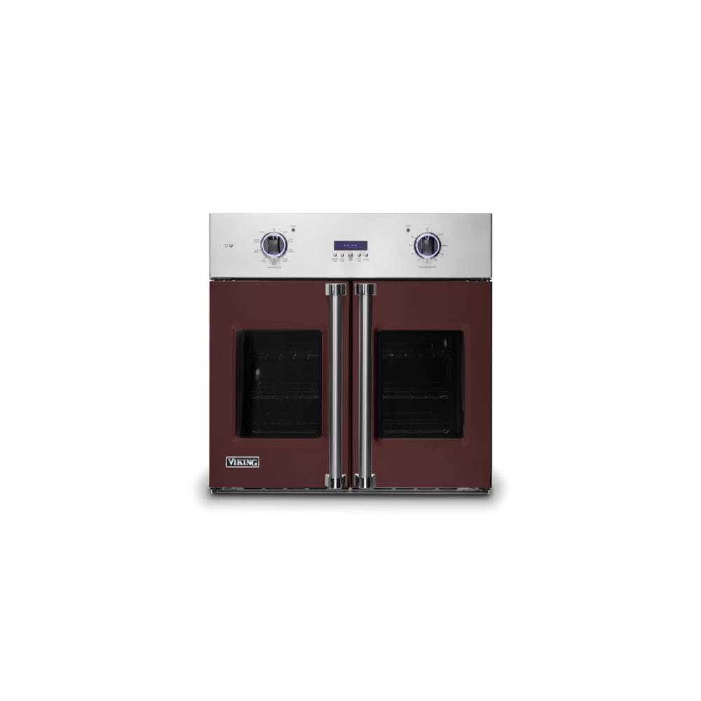 Viking 30''W. French-Door Single Built-In Electric Thermal Convection Oven-Kalamata Red