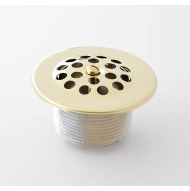 Watco Manufacturing Trip Lever Dome Strainer Cover With Screw No Strainer Body Polished Brass ''Pvd''