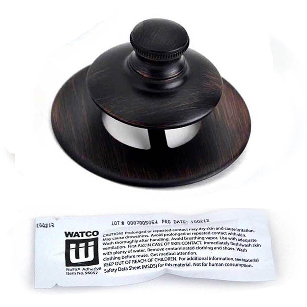 Watco Manufacturing Universal Nufit Pp Tub Closure - Silicone Rubbed Bronze