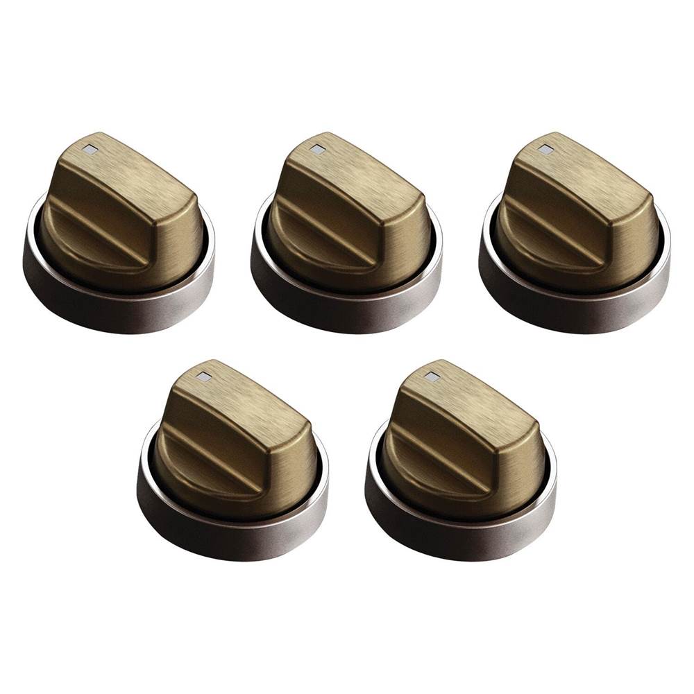 Wolf Brushed Brass Knobs