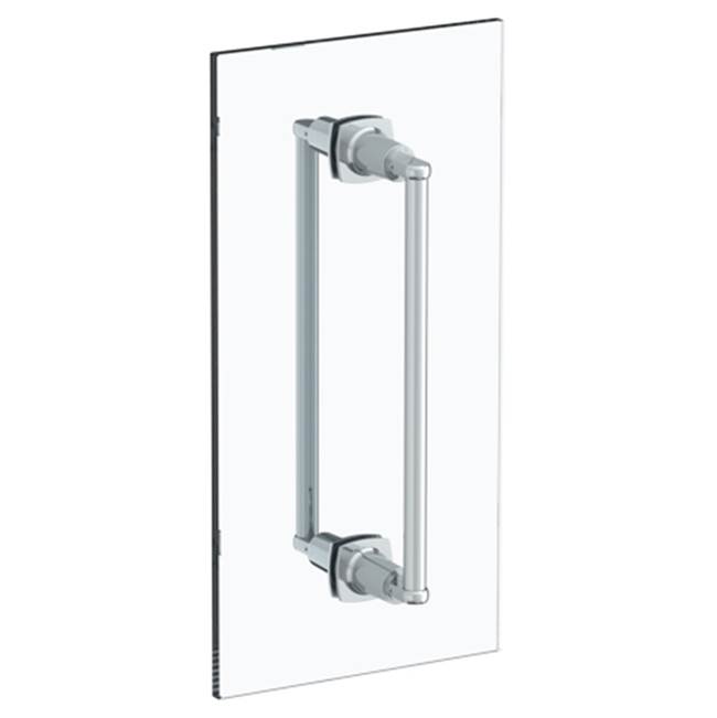 Watermark H-Line 6'' double shower door pull/ glass mount towel bar