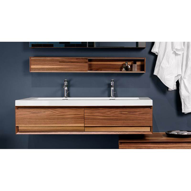 WETSTYLE Furniture ''M'' - Vanity Wall-Mount 42 X 10 - Walnut Natural No Calico