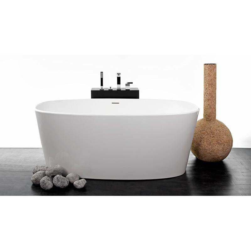WETSTYLE OVE BATH 62 X 26 X 24.75 - FS - BUILT IN MB O/F and DRAIN - WHITE MATTE
