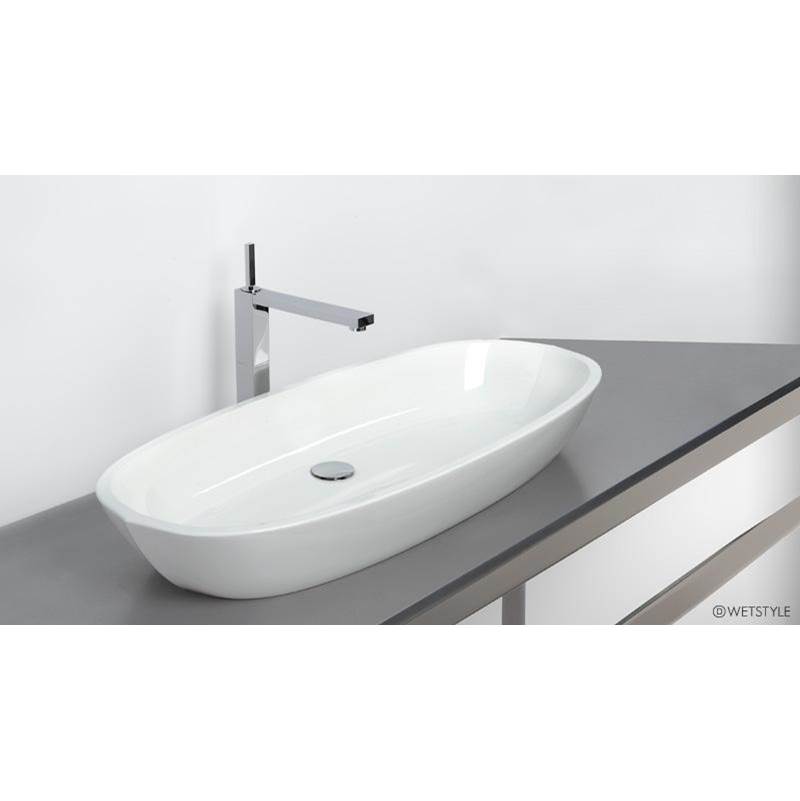 WETSTYLE Lav - Be - 36 X 15 X 4 - Above Mount Vessel - Mb O/F - White Matte