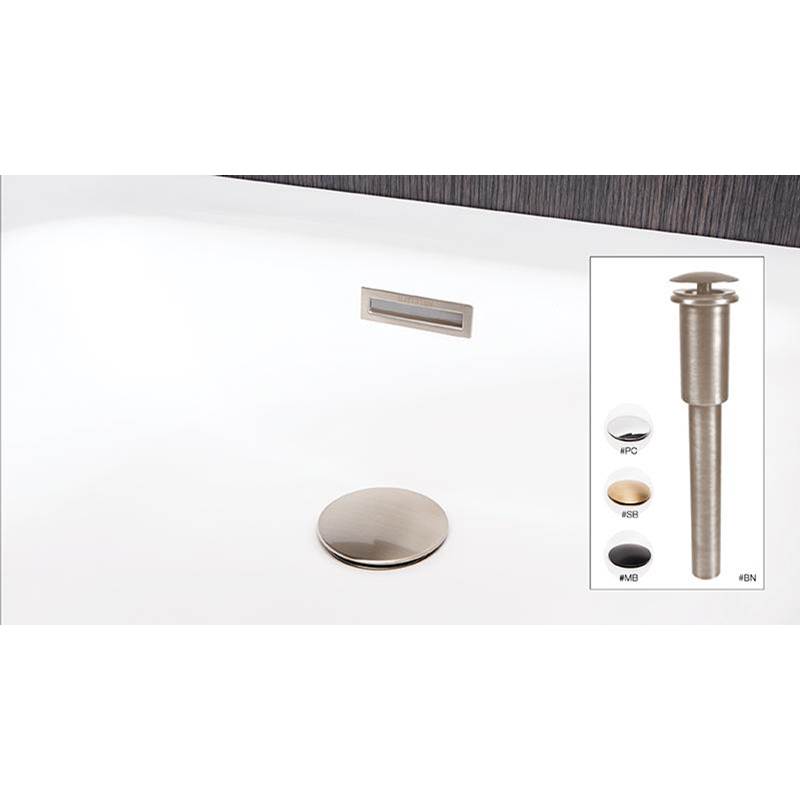 WETSTYLE Dome Style Lav Drain Without O/F - Pc - Matte Black