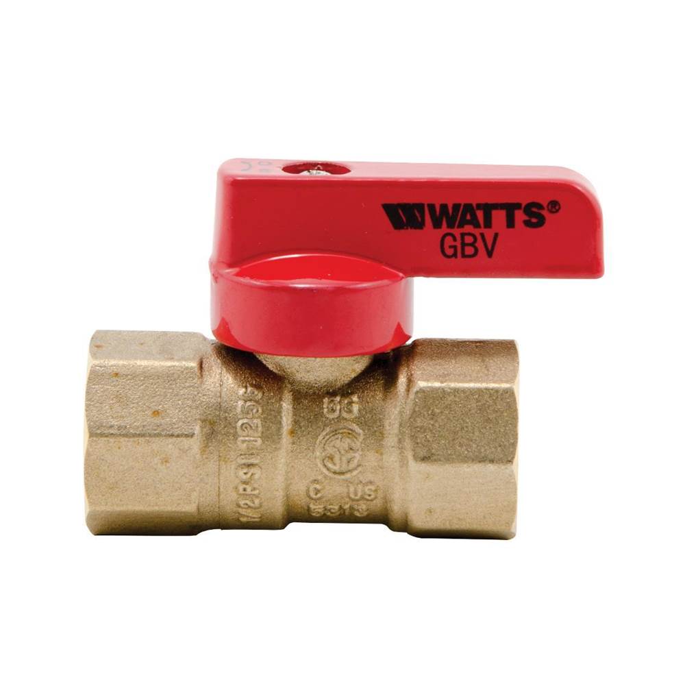 Watts 1/2 In 2-Piece Ball Valve For Gas With Npt Female Connections, Tee Handle