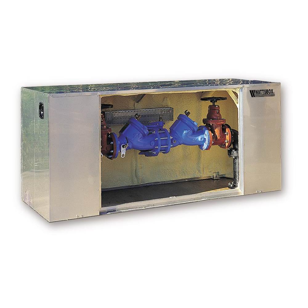 Watts 118 In X 40 In X 74 In Aluminum Protective Insulated Backflow Enclosure, No Heat