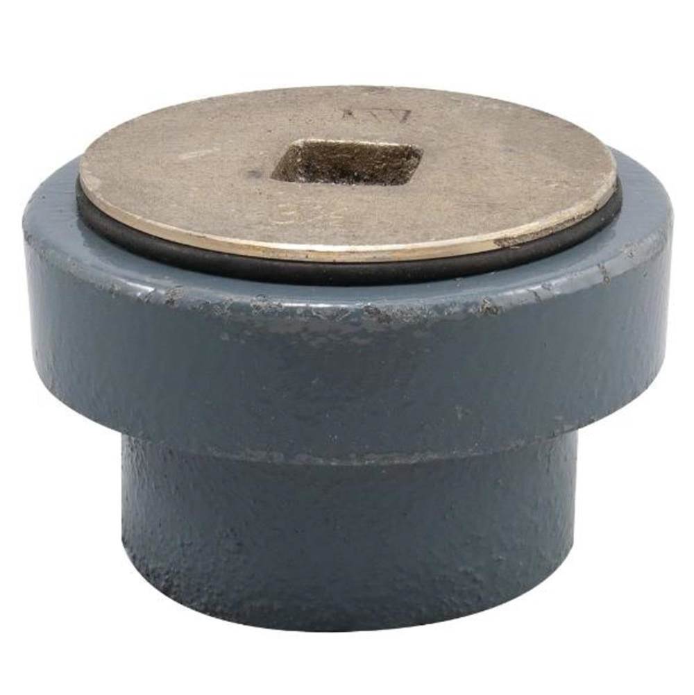 Watts Adjustable Floor Cleanout, Cleanout Ferrule,  6 IN Pipe, General Purpose, Cast Iron, No Hub, XHD Load Rating