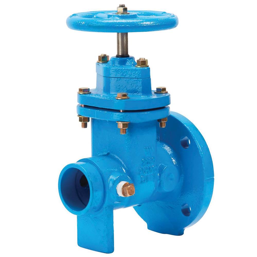 Watts 3 In Ductile Iron Resilient Wedge Gate Valve, Flange X Groove, Epoxy Coated